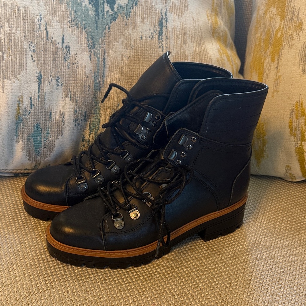 Marc Fisher Black Leather Women's Boots